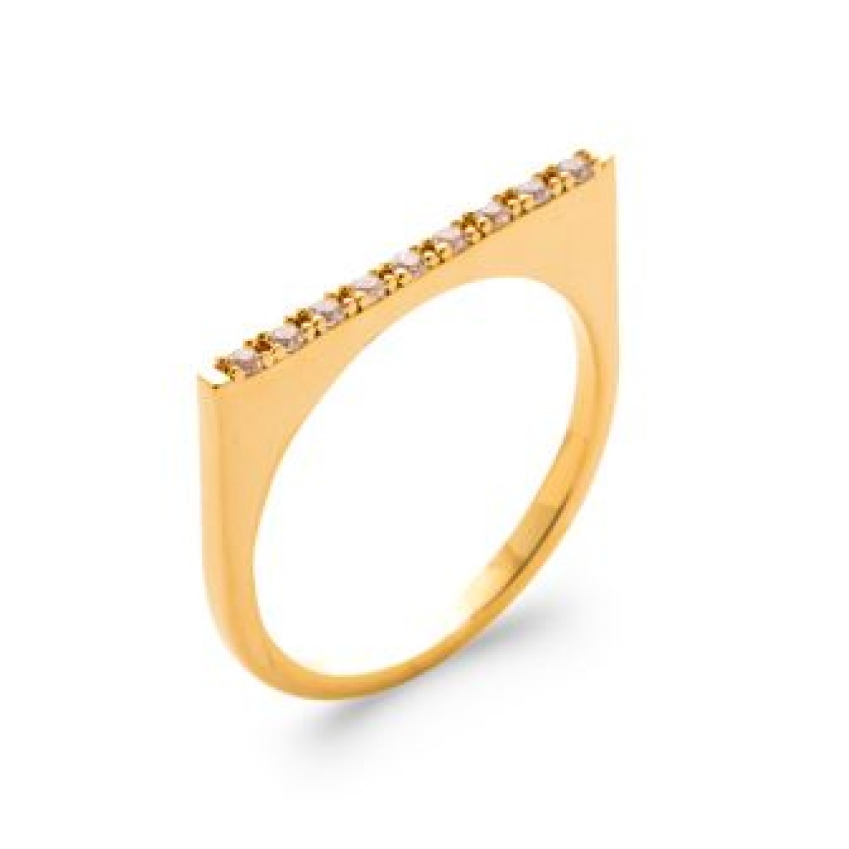 Bague  Plaqué Or Oxyde de Zirconium