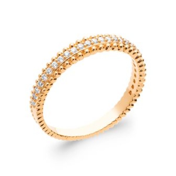 Bague  Plaqué Or Oxyde de Zirconium