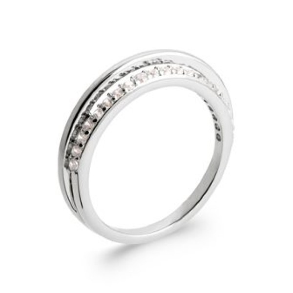 Bague  Argent 925/1000 Oxyde de Zirconium
