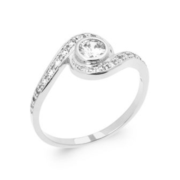 Bague  Argent 925/1000 Oxyde de Zirconium
