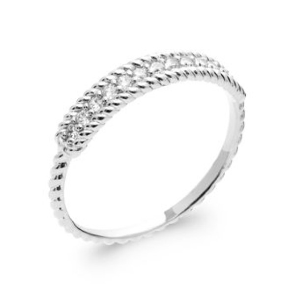 Bague  Argent 925/1000 Oxyde de Zirconium