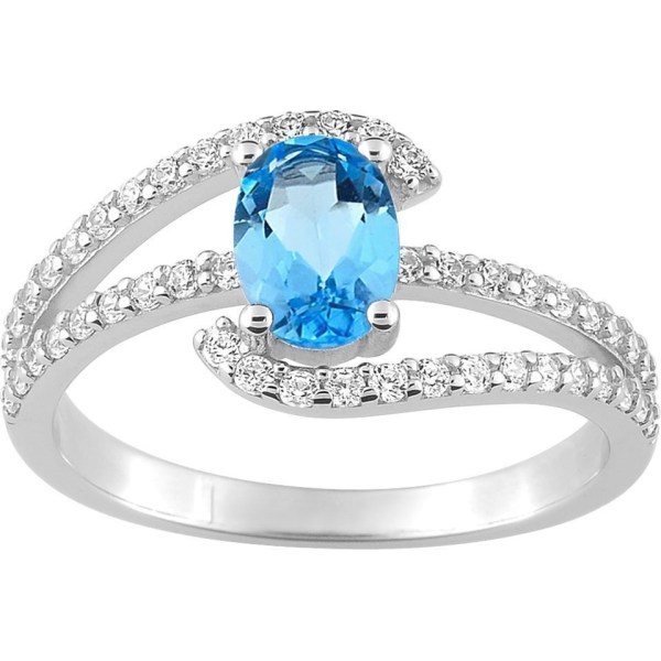 Bague  Argent 925/1000 Oxyde de Zirconium