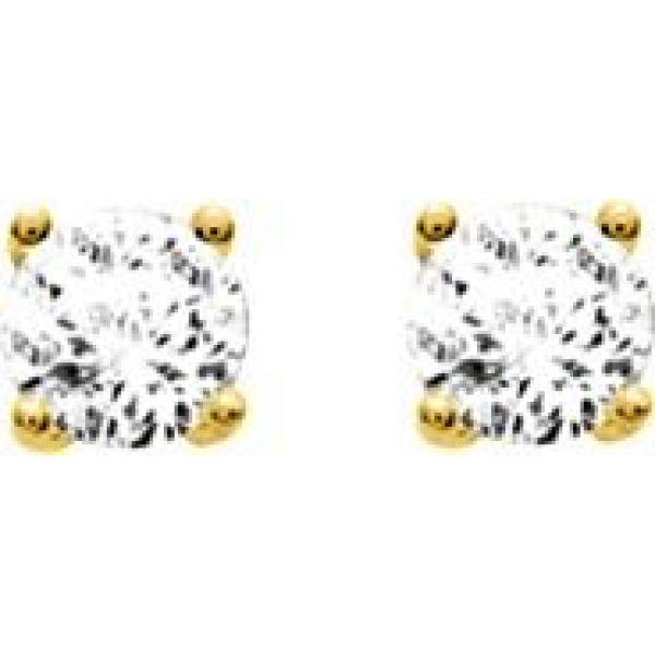 Boucles d'Oreilles  Plaqué Or Oxyde de Zirconium