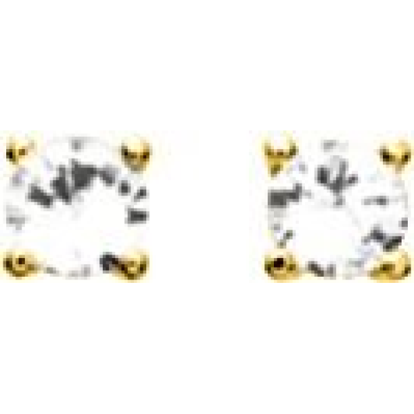 Boucles d'Oreilles  Plaqué Or Oxyde de Zirconium