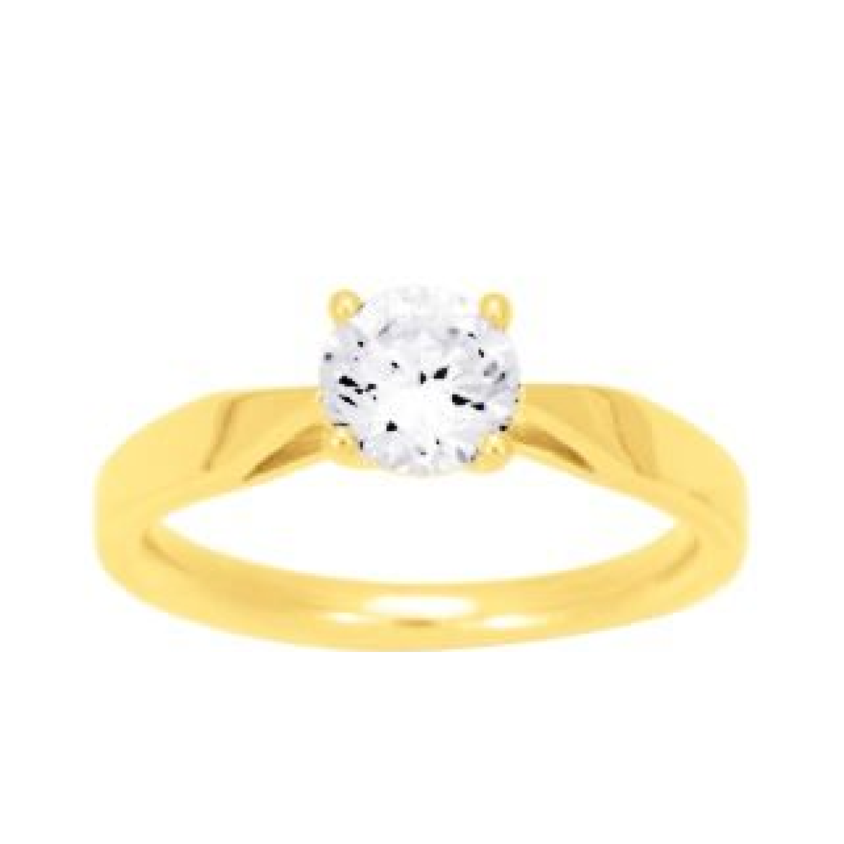 Bague  Plaqué Or Oxyde de Zirconium