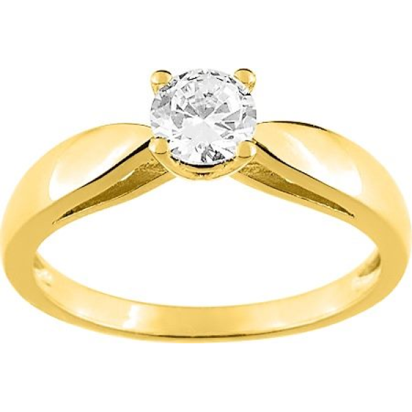 Bague  Plaqué Or Oxyde de Zirconium