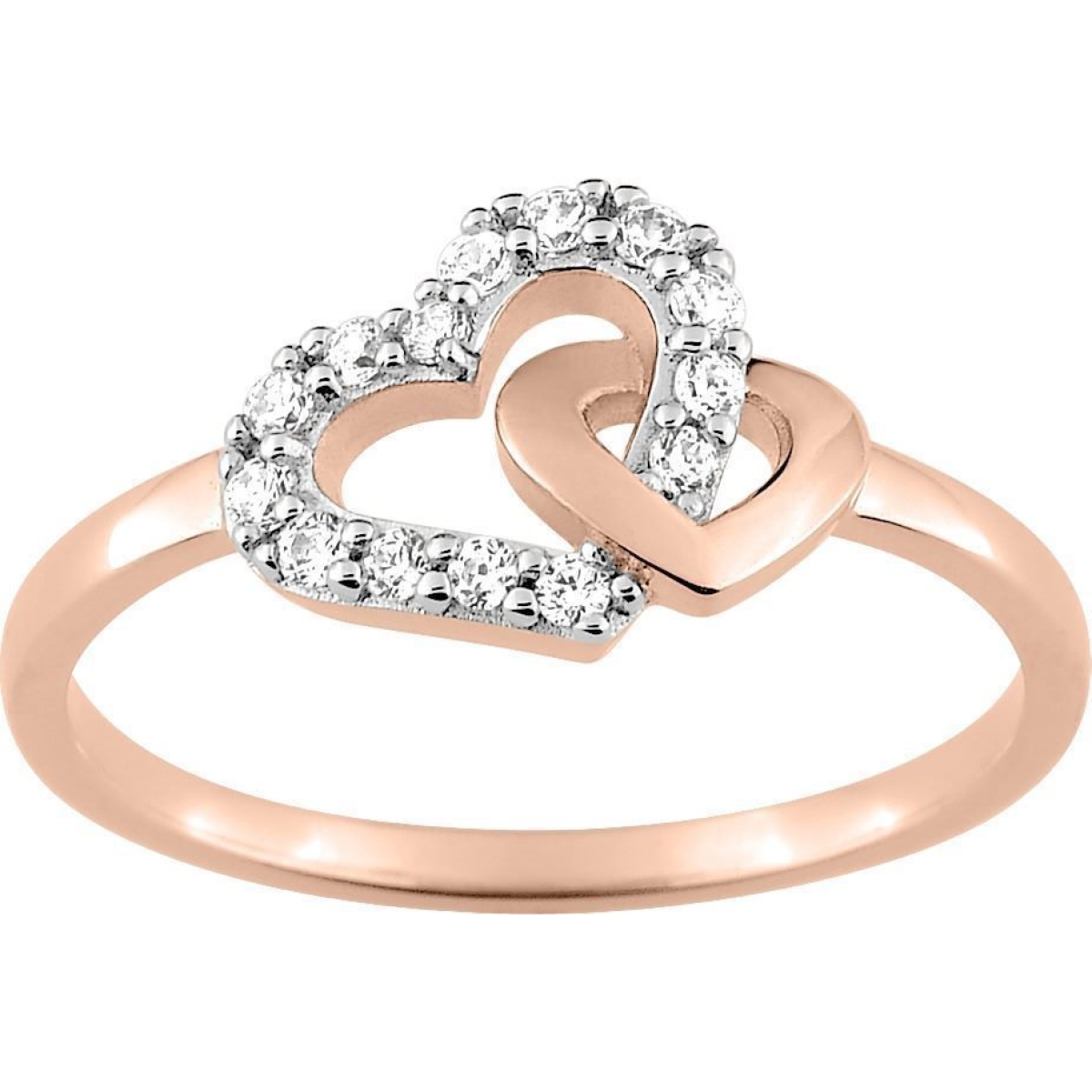 Bague  Plaqué Or Oxyde de Zirconium