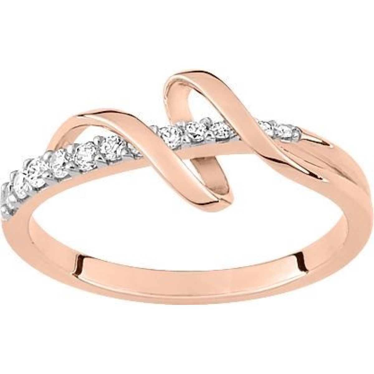 Bague  Plaqué Or Oxyde de Zirconium