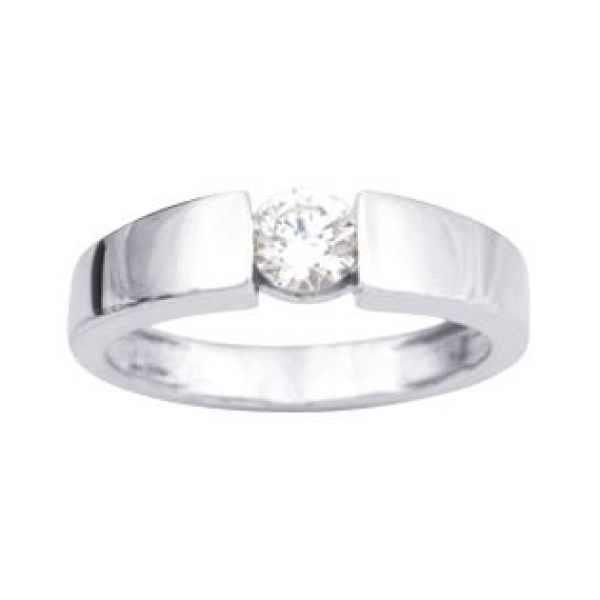 Bague  Or 375/1000 Oxyde de Zirconium