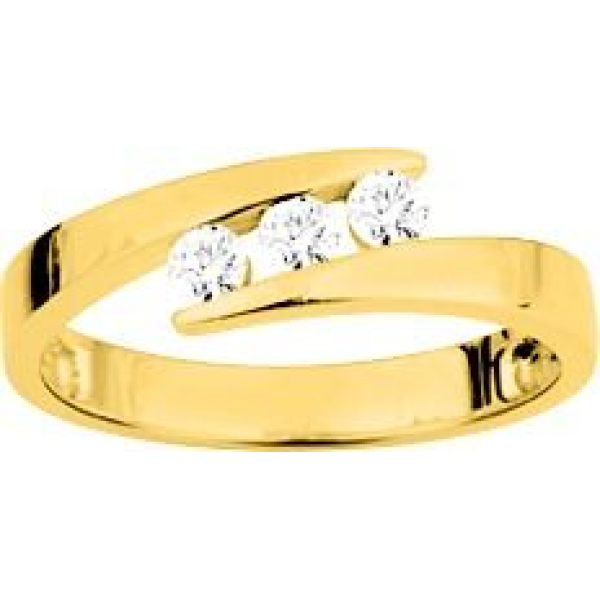 Bague  Or 375/1000 Oxyde de Zirconium