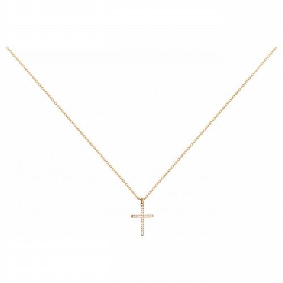 Collier  Plaqué Or Oxyde de Zirconium