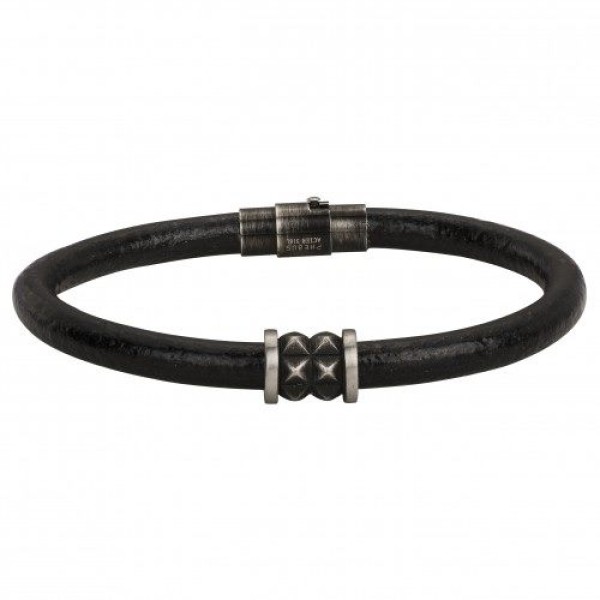 Bracelet  Acier Cuir