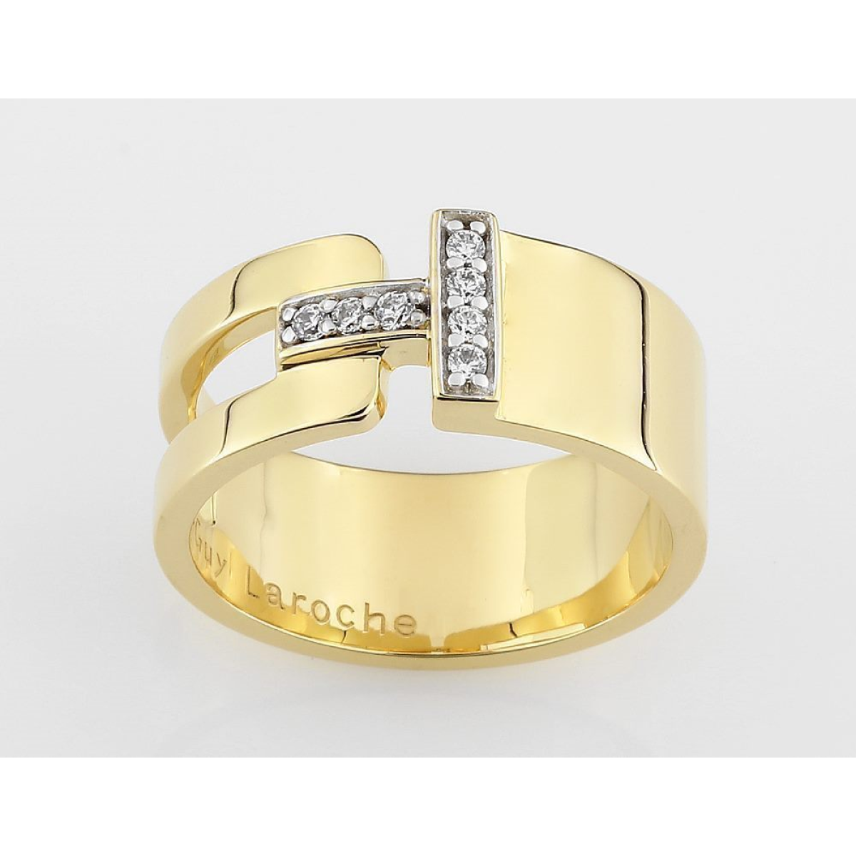 Bague  Plaqué Or Oxyde de Zirconium