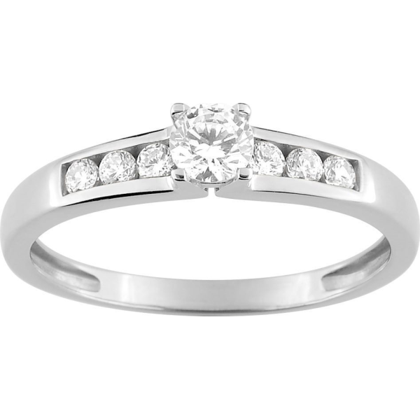 Bague  Or 750/1000 Oxyde de Zirconium
