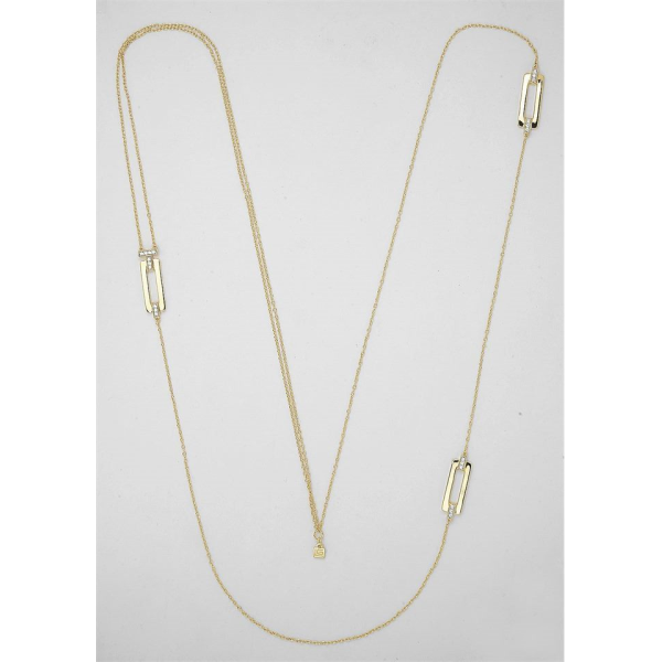 Collier  Plaqué Or Oxyde de Zirconium