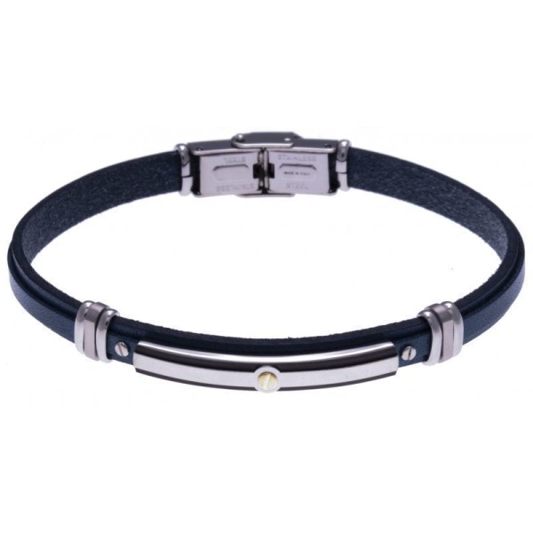 Bracelet  Acier Cuir