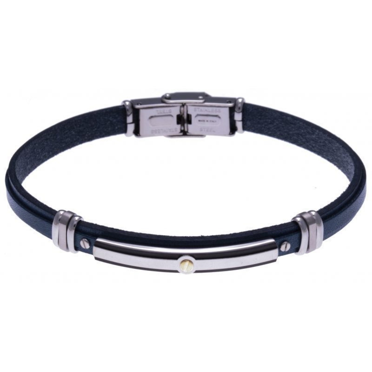 Bracelet  Acier Cuir
