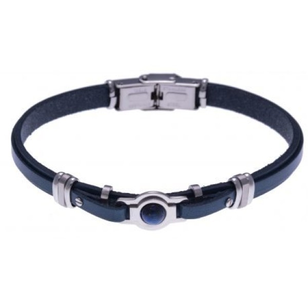 Bracelet  Acier Cuir