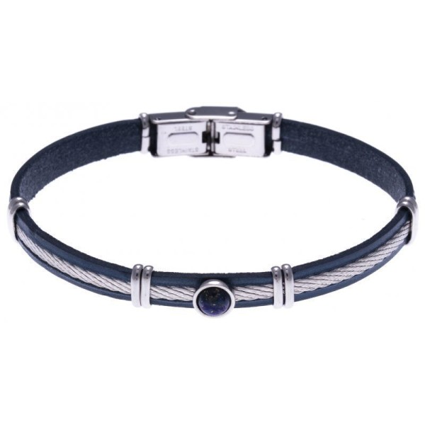 Bracelet  Acier Cuir