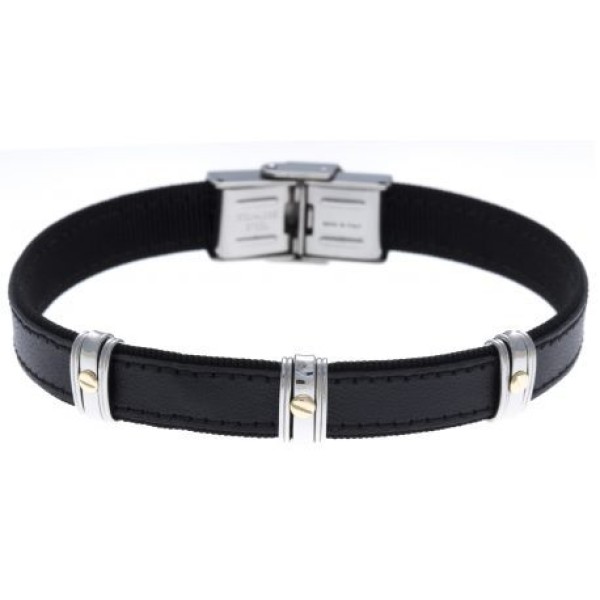 Bracelet  Acier Cuir