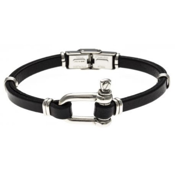 Bracelet  Acier Cuir