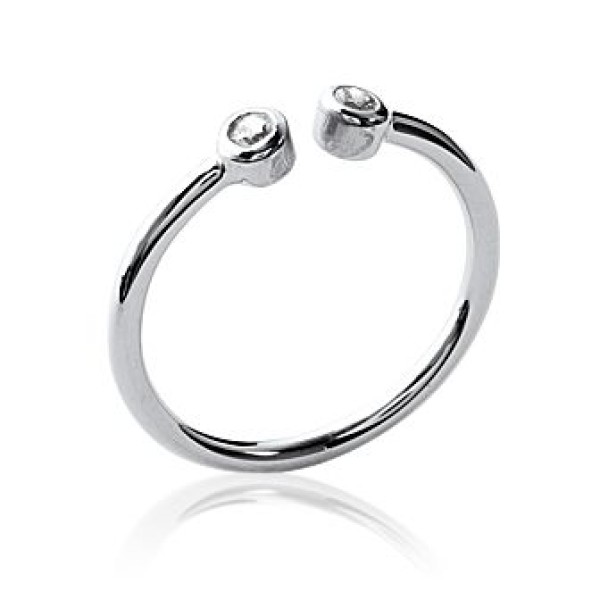 Bague  Argent 925/1000 Oxyde de Zirconium