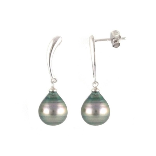 Boucles d'Oreilles  Argent 925/1000 Perle de Tahiti
