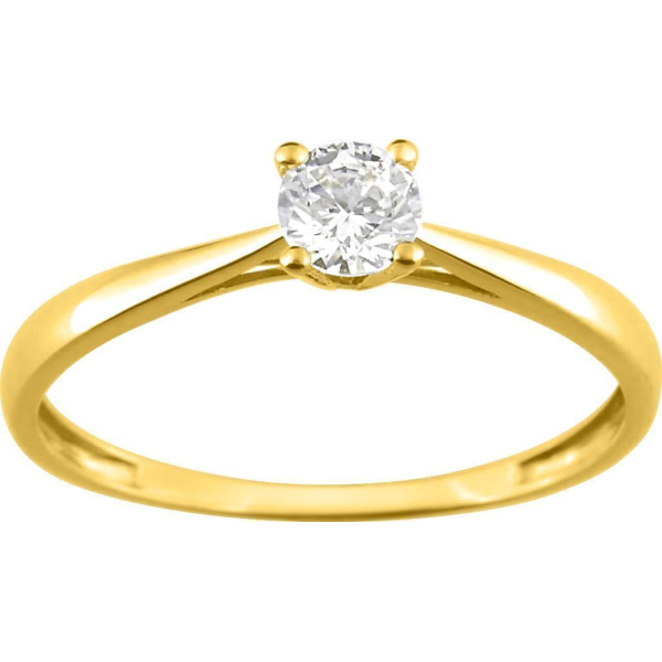 Bague  Or 750/1000 Oxyde de Zirconium