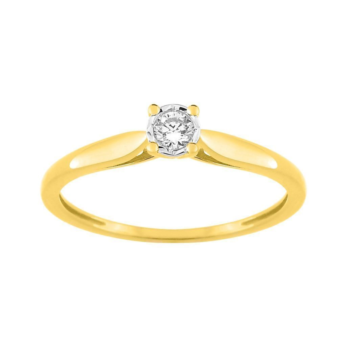 Bague  Or 375/1000 Diamant