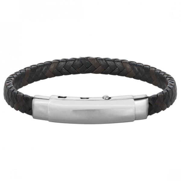 Bracelet  Acier Cuir