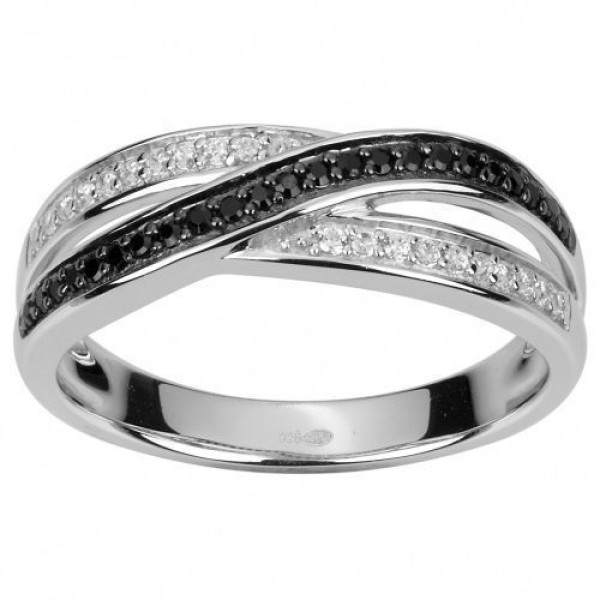 Bague  Argent 925/1000 Oxyde de Zirconium