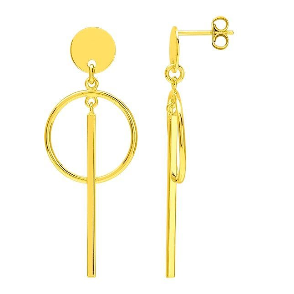 Boucles d'Oreilles  Plaqué Or