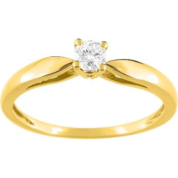 Bague  Plaqué Or Oxyde de Zirconium