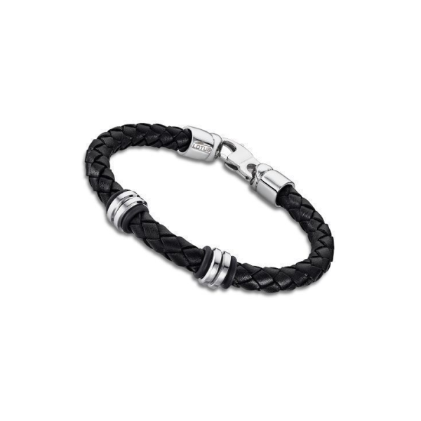 Bracelet LOTUS STYLE Acier Cuir