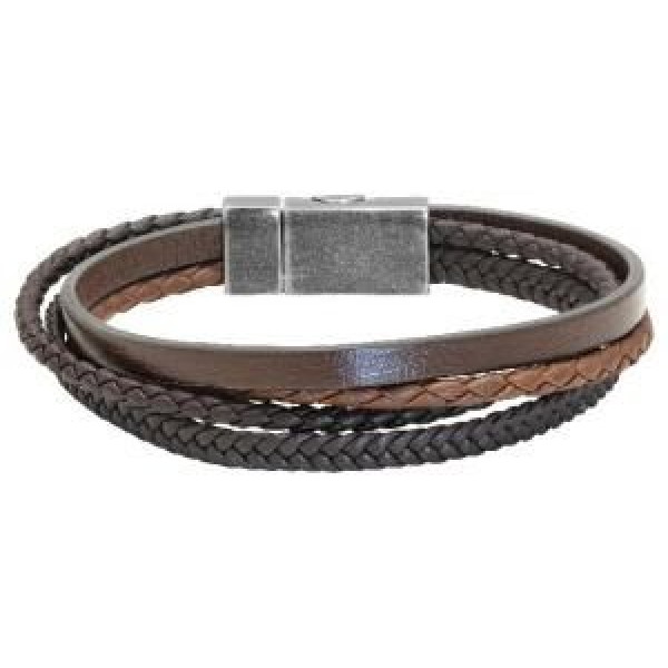 Bracelet ROCHET Acier Cuir