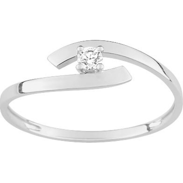 Bague  Or 375/1000 Oxyde de Zirconium