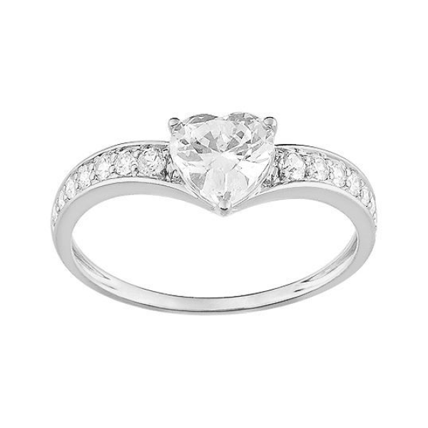 Bague  Or 375/1000 Oxyde de Zirconium