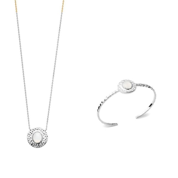 Collier  Argent 925/1000 Pierre Naturelle