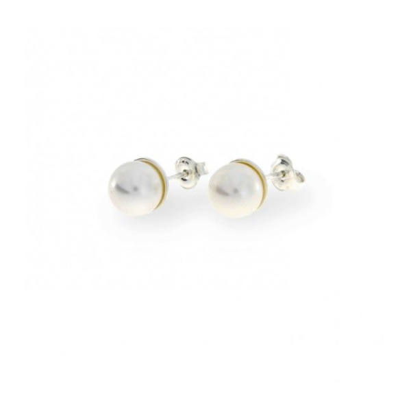 Boucles d'Oreilles  Argent 925/1000 Perles d'Imitations