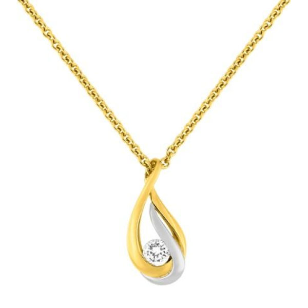 Collier  Plaqué Or Oxyde de Zirconium