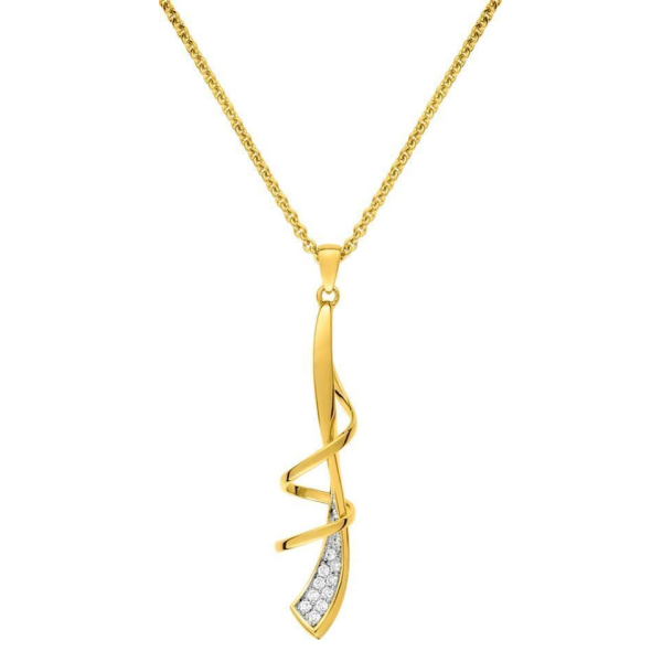 Collier  Plaqué Or Oxyde de Zirconium