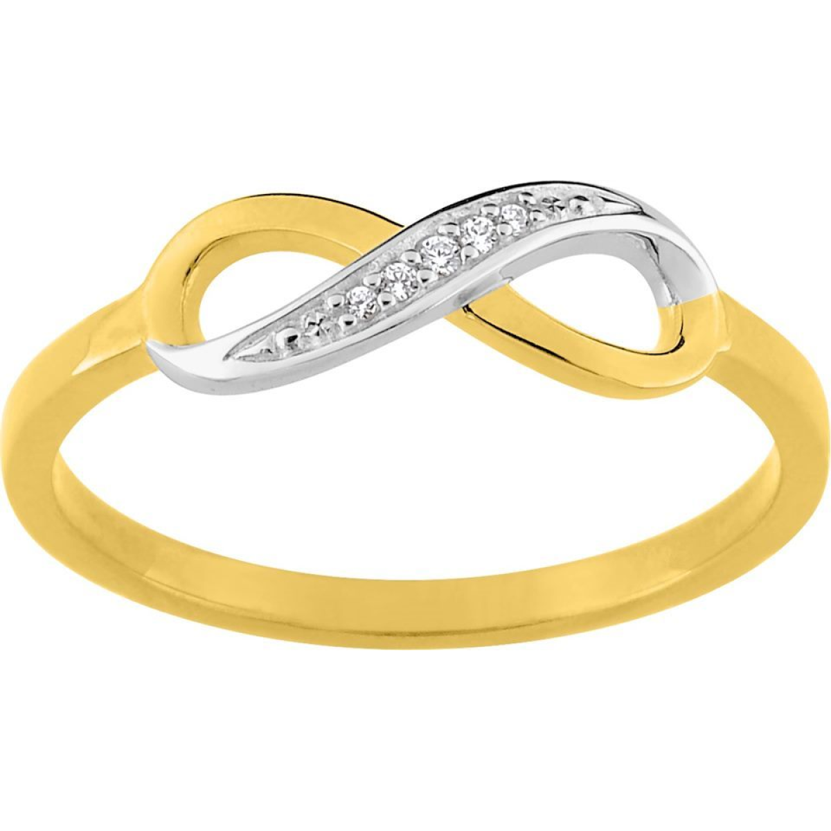 Bague  Plaqué Or Oxyde de Zirconium