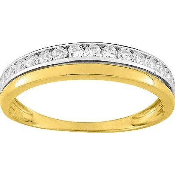 Bague  Or 375/1000 Oxyde de Zirconium