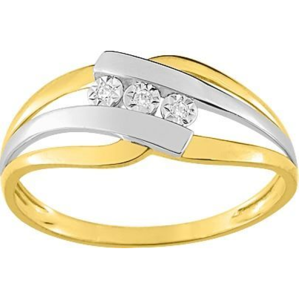 Bague  Or 375/1000 Diamant