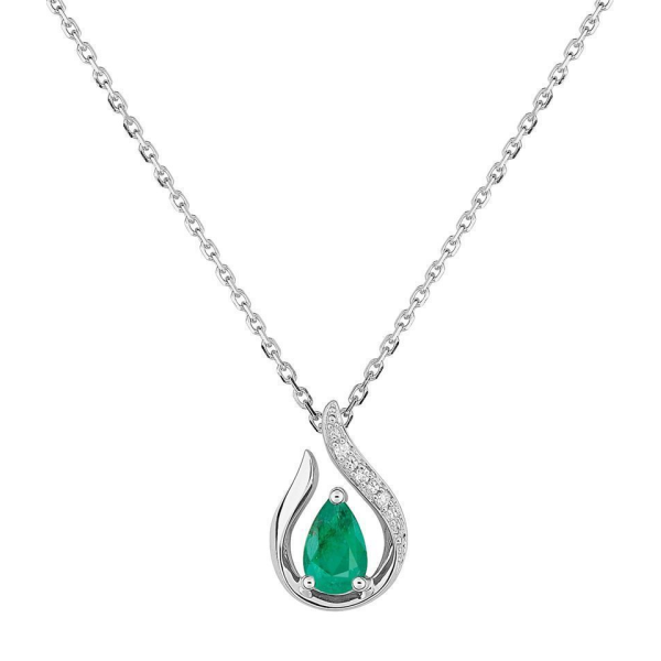 Collier  Or 750/1000 Emeraude