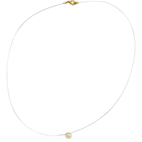 Collier  Plaqué Or Oxyde de Zirconium