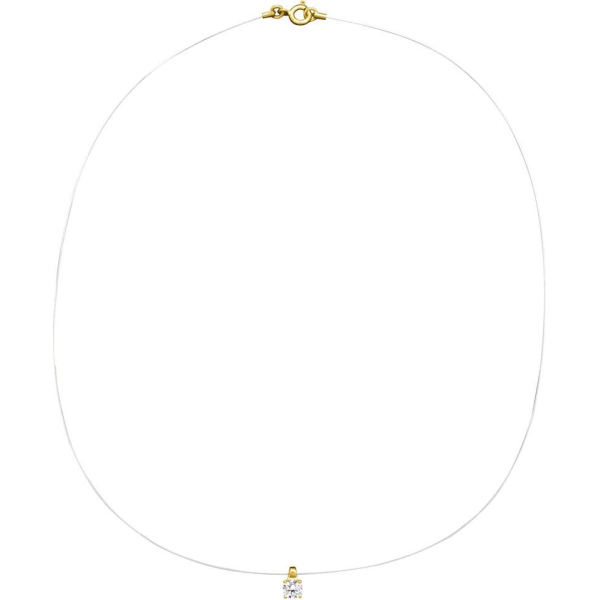 Collier  Plaqué Or Oxyde de Zirconium