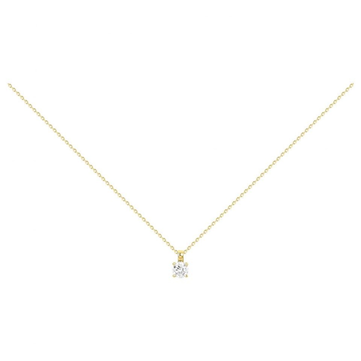 Collier  Plaqué Or Oxyde de Zirconium