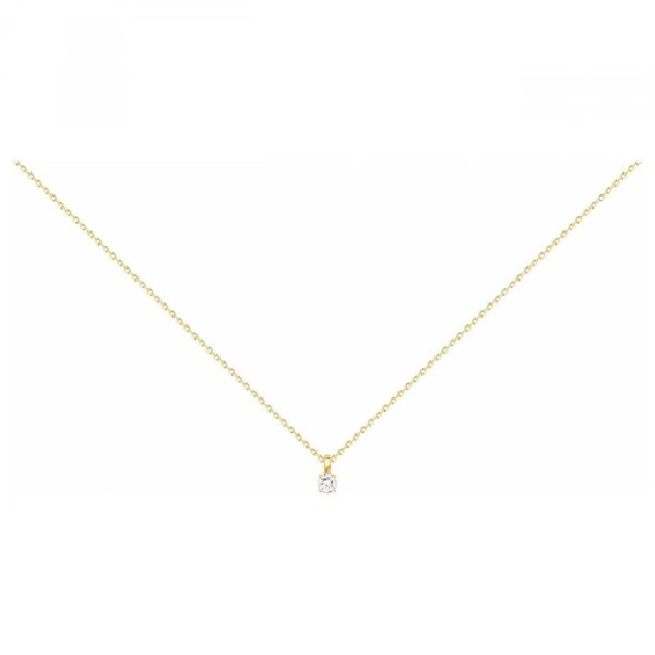 Collier  Plaqué Or Oxyde de Zirconium