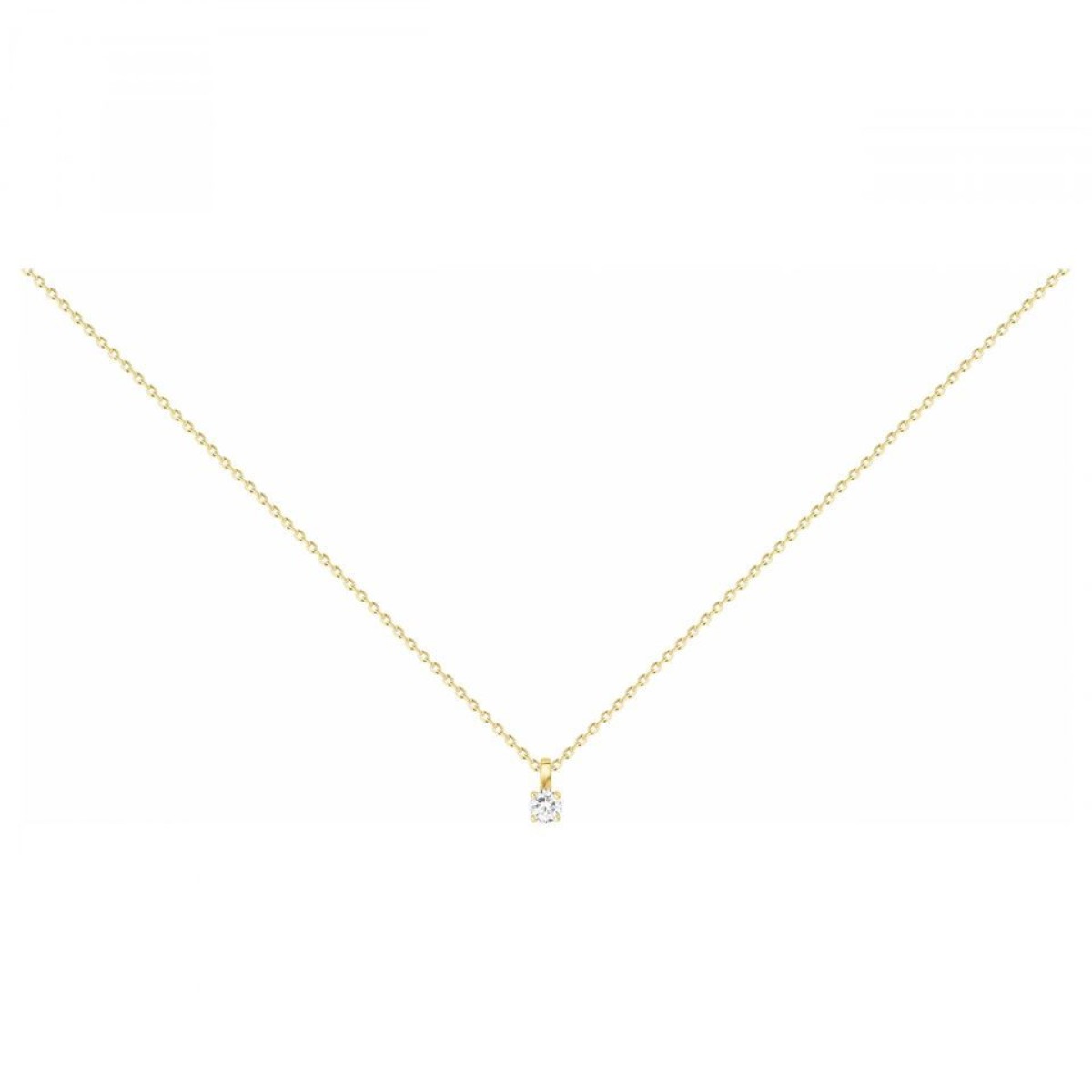 Collier  Plaqué Or Oxyde de Zirconium